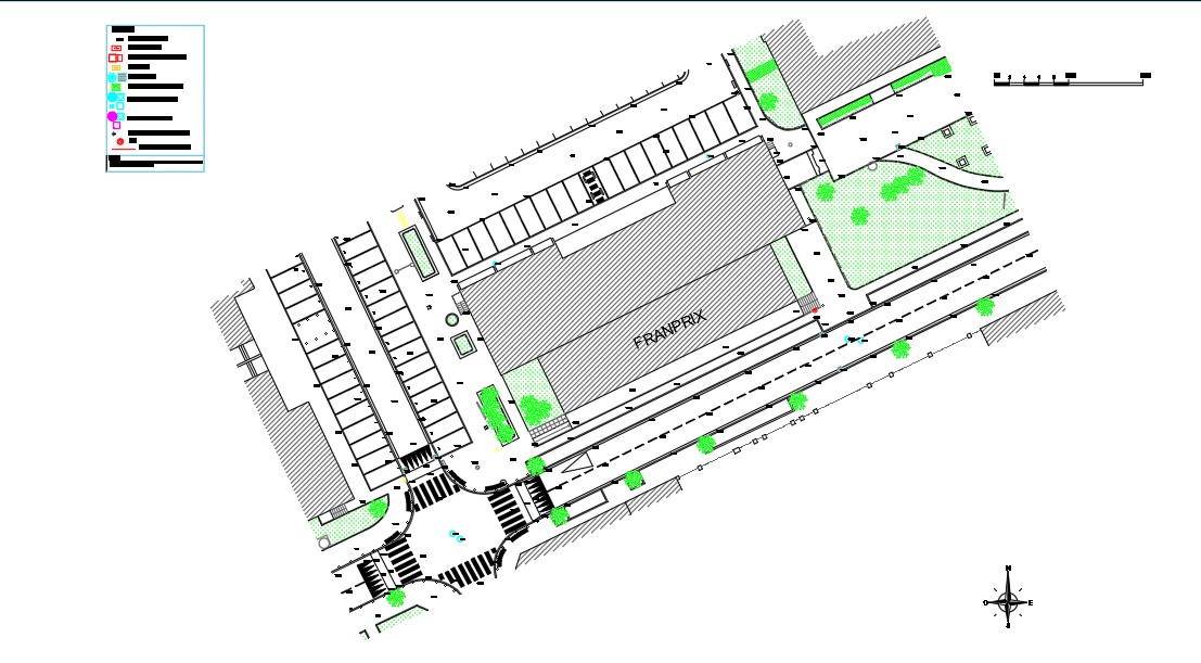 Plan topographique dessiné