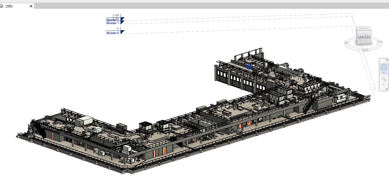 Maquette Revit modélisée